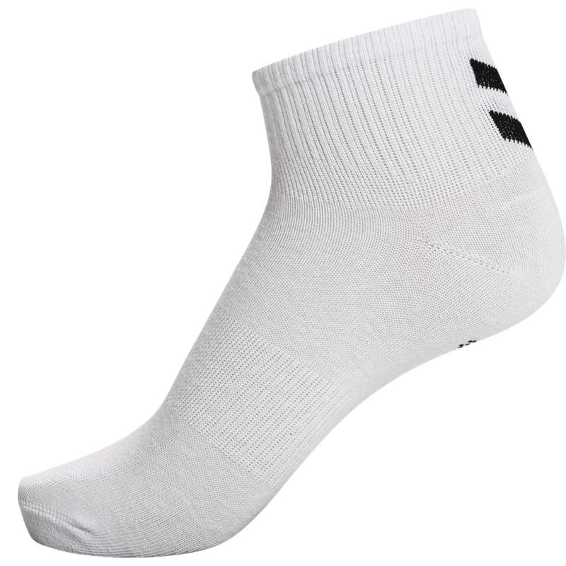 Hummel Chevron 6-pack Mid Cut Sokken Dames Wit | 376818-590