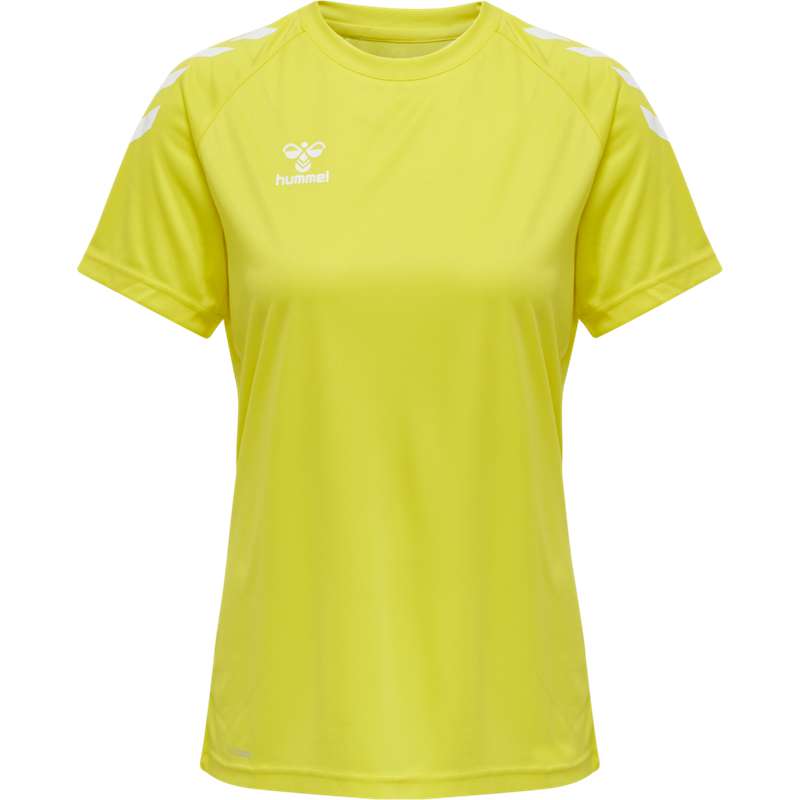 Hummel Core Xk Core Poly S/S Hoodie Dames Geel | 824514-950
