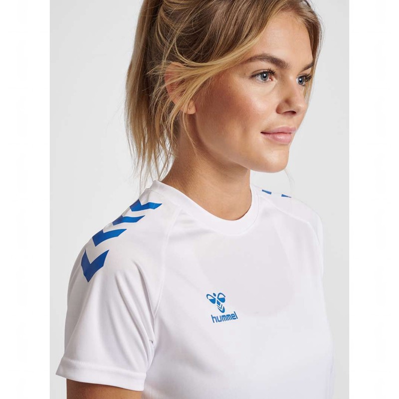 Hummel Core Xk Core Poly S/S T-shirts Dames Wit | 477584-089