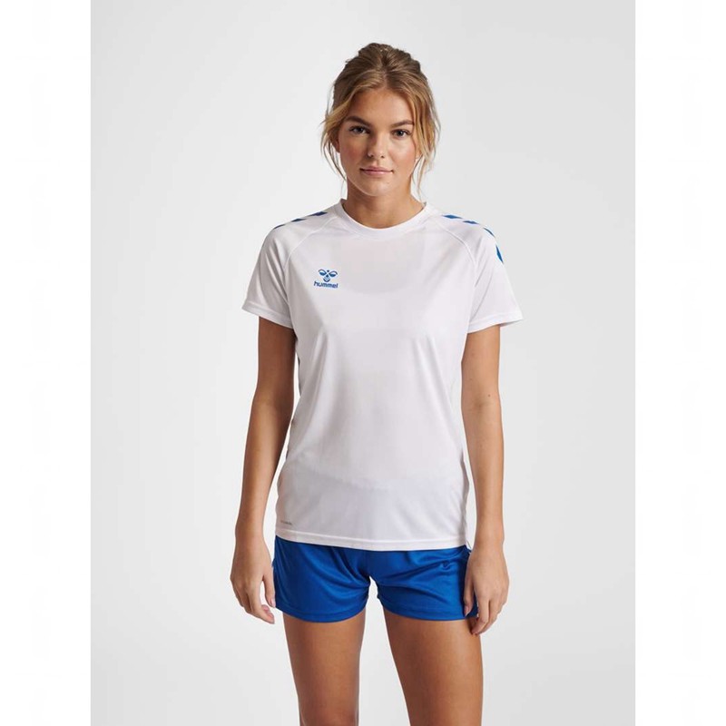 Hummel Core Xk Core Poly S/S T-shirts Dames Wit | 477584-089