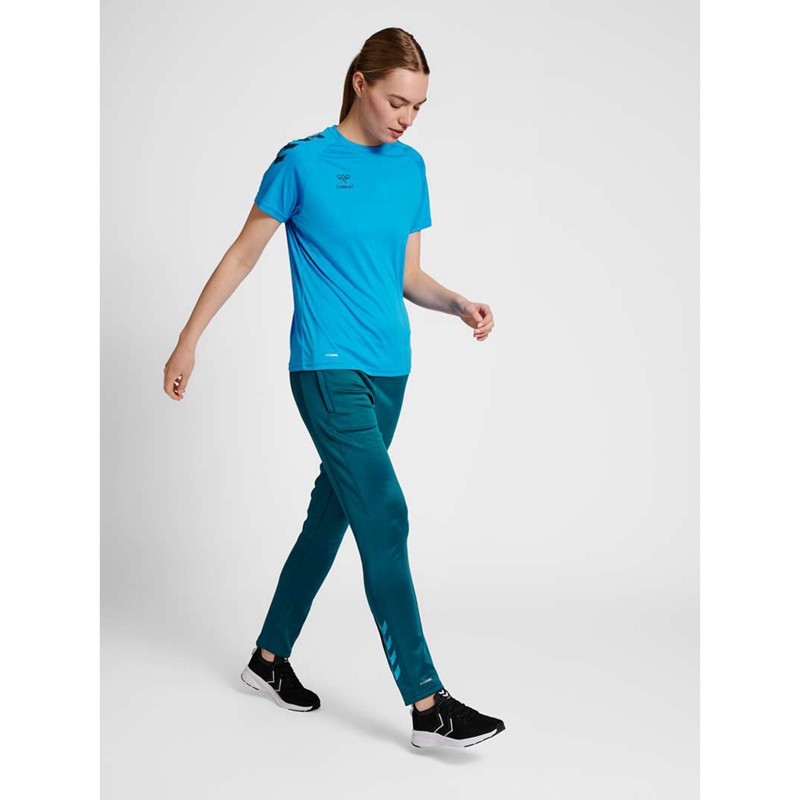 Hummel Core Xk Poly Broek Dames Turquoise | 690952-157