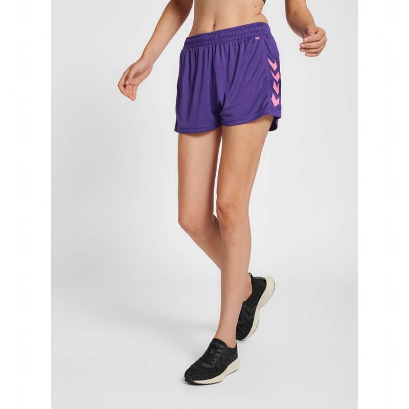 Hummel Core Xk Poly Korte Broek Dames Paars | 349869-601