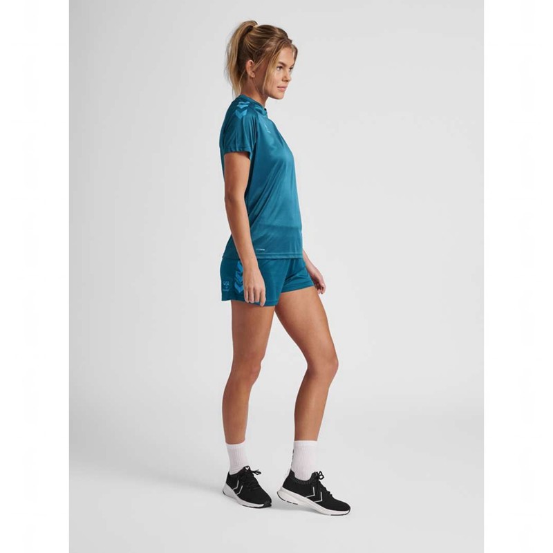 Hummel Core Xk Poly Korte Broek Dames Turquoise | 809741-481