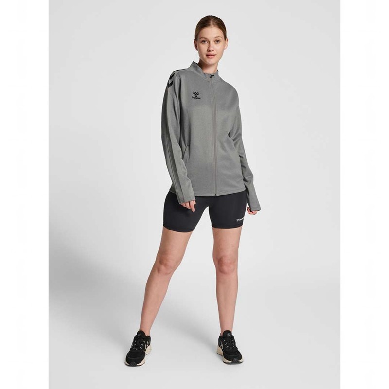 Hummel Core Xk Poly Zip Sweat Sweatshirts Dames Grijs | 789395-338