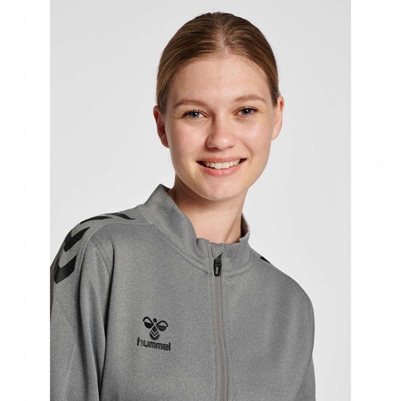 Hummel Core Xk Poly Zip Sweat Sweatshirts Dames Grijs | 789395-338