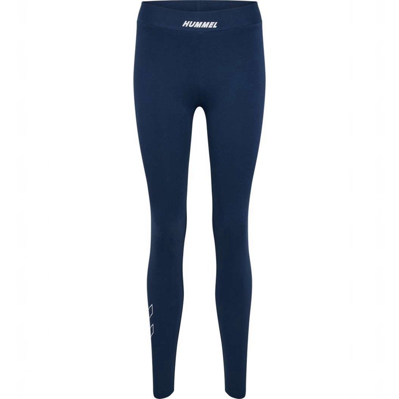 Hummel Elemental Cotton Hw Hardloopbroek Dames Donkerblauw | 348004-038