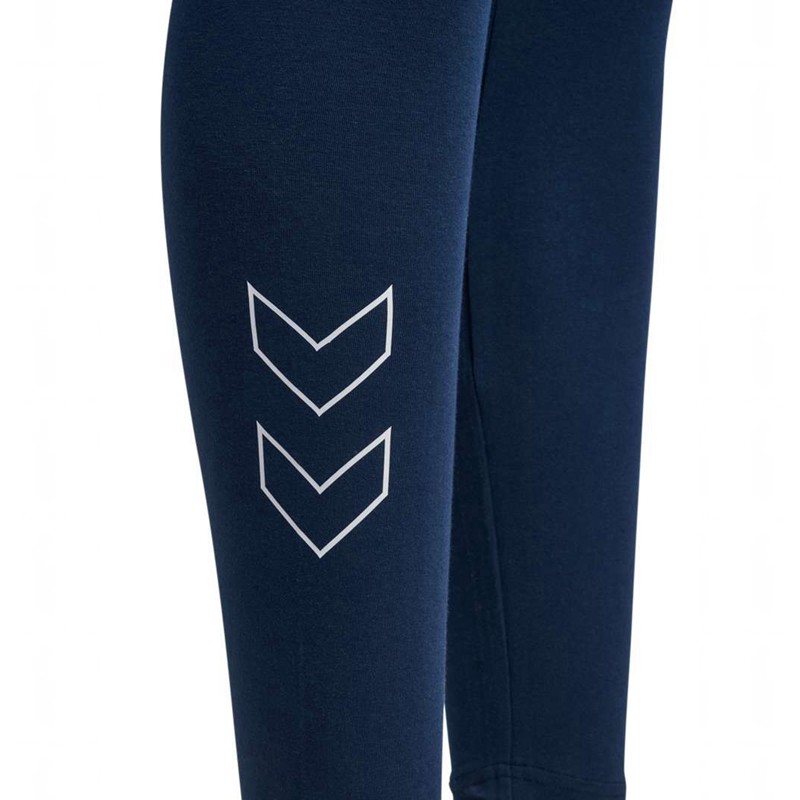Hummel Elemental Cotton Hw Hardloopbroek Dames Donkerblauw | 348004-038