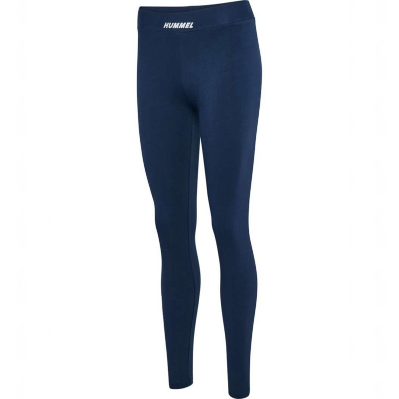 Hummel Elemental Cotton Hw Hardloopbroek Dames Donkerblauw | 348004-038