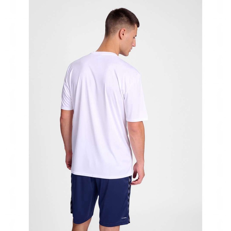 Hummel Essential S/S Jersey Heren Wit | 226521-257
