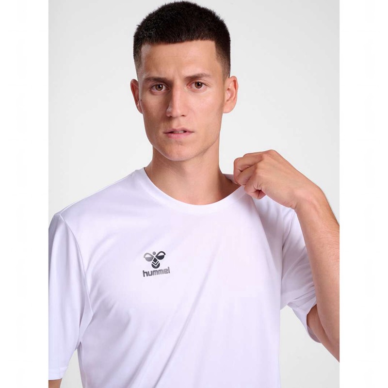 Hummel Essential S/S Jersey Heren Wit | 226521-257