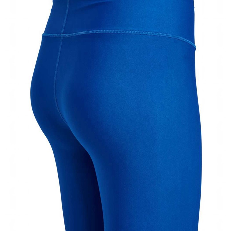 Hummel Fast Mid Waist Hardloopbroek Dames Blauw | 854957-497
