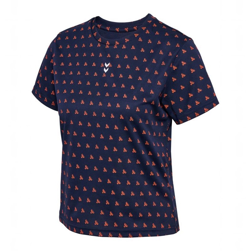 Hummel Fast Workout W S/S T-shirts Dames Donkerblauw | 479054-555