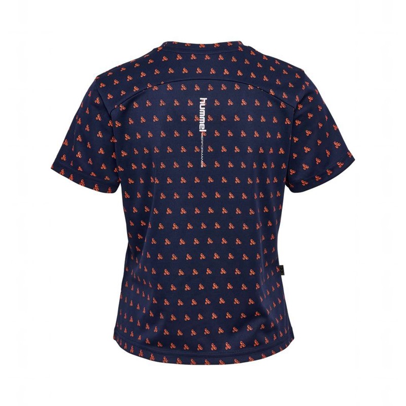 Hummel Fast Workout W S/S T-shirts Dames Donkerblauw | 479054-555