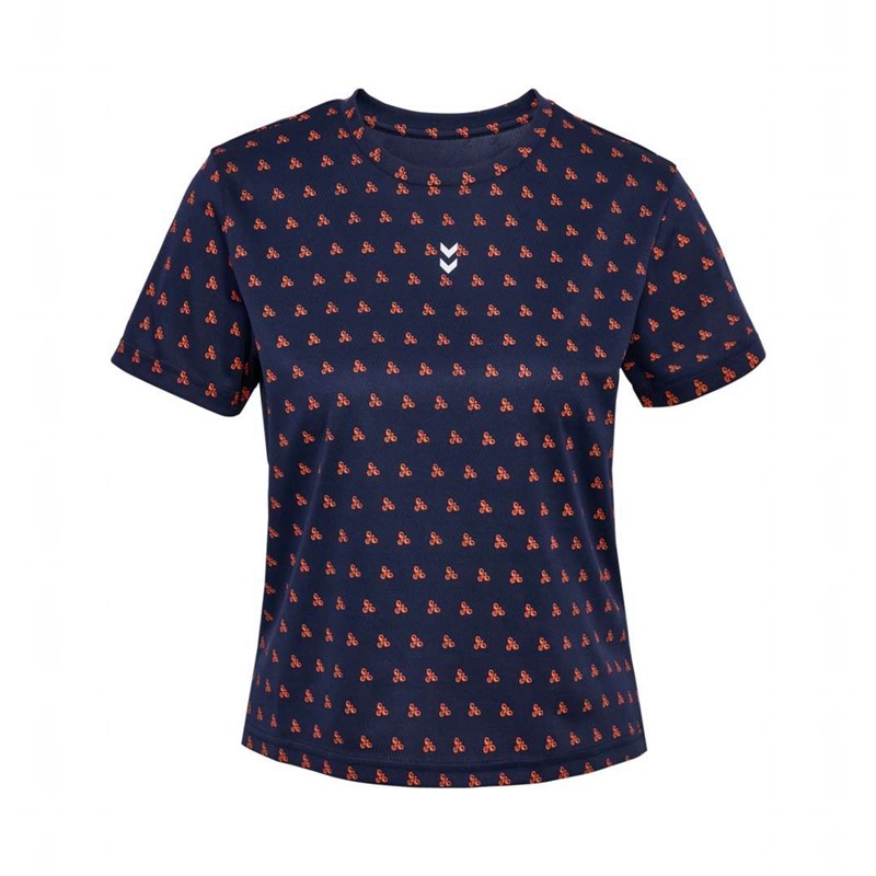 Hummel Fast Workout W S/S T-shirts Dames Donkerblauw | 479054-555