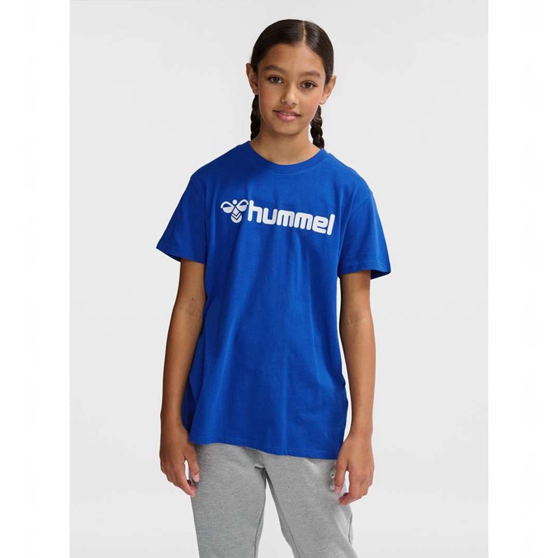 Hummel Go 2.0 Logo S/S Sets Kinderen Blauw | 796709-532