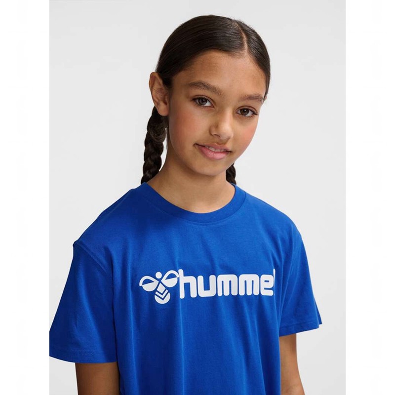 Hummel Go 2.0 Logo S/S Sets Kinderen Blauw | 796709-532