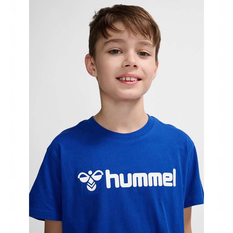 Hummel Go 2.0 Logo S/S Sets Kinderen Blauw | 796709-532