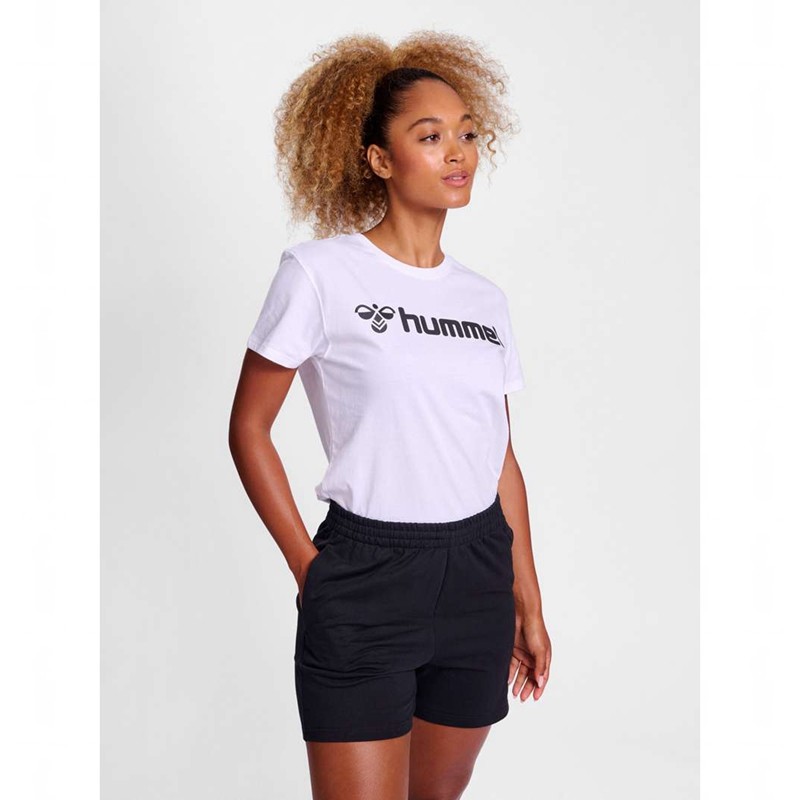 Hummel Go 2.0 Logo S/S Sport BH Dames Wit | 382724-751