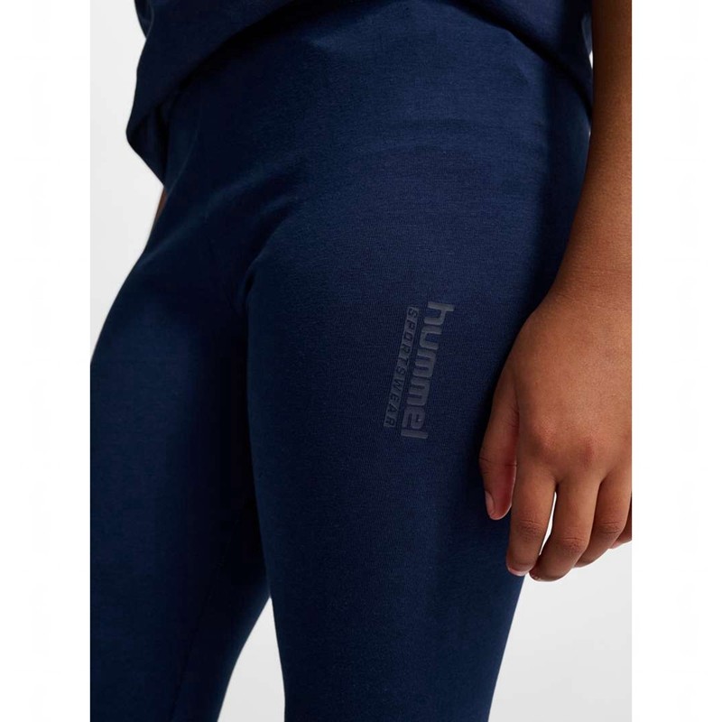 Hummel Jr Base Hardloopbroek Kinderen Donkerblauw | 114900-993