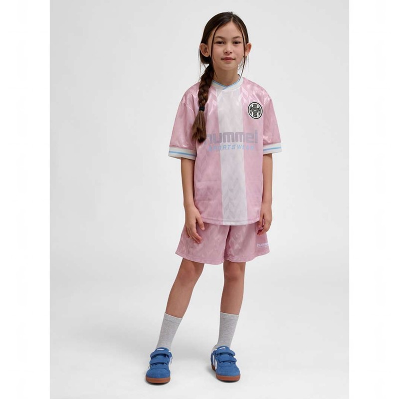 Hummel Jr Loose Fb Jersey S/S Korte Broek Kinderen Roze | 978281-273