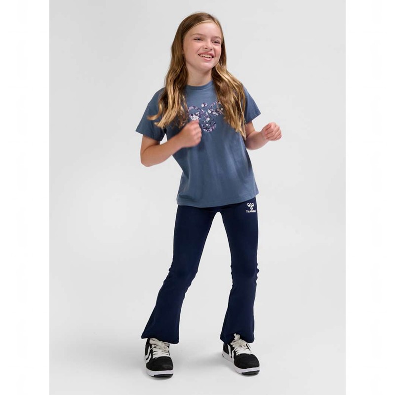 Hummel Libi T-shirts Kinderen Blauw | 529860-202