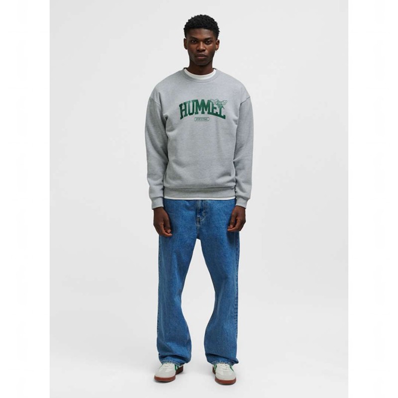 Hummel Loose Crewneck University Bee Sweatshirts Dames Grijs | 215836-584