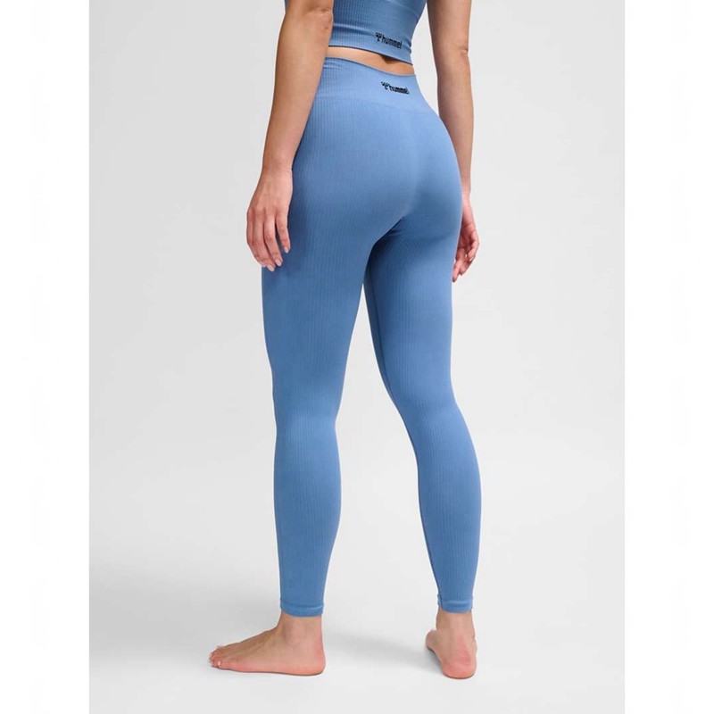 Hummel Mt Adapt Seamless Mw Hardloopbroek Dames Blauw | 512829-501