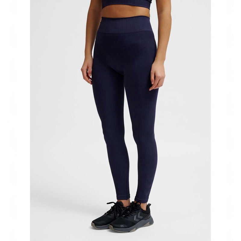 Hummel Mt Define Seaml Scrunch Hardloopbroek Dames Donkerblauw | 324885-187