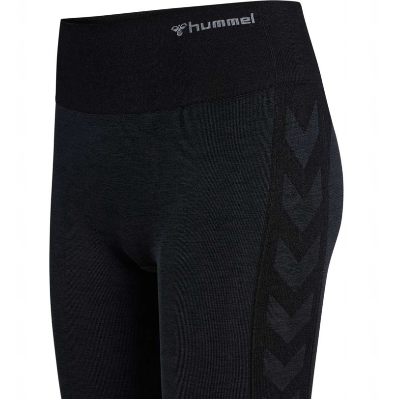 Hummel Mt Shine Seamless Mw Hardloopbroek Dames Zwart | 913286-887