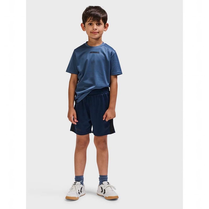 Hummel Multi Pl Korte Broek Kinderen Donkerblauw | 256041-428