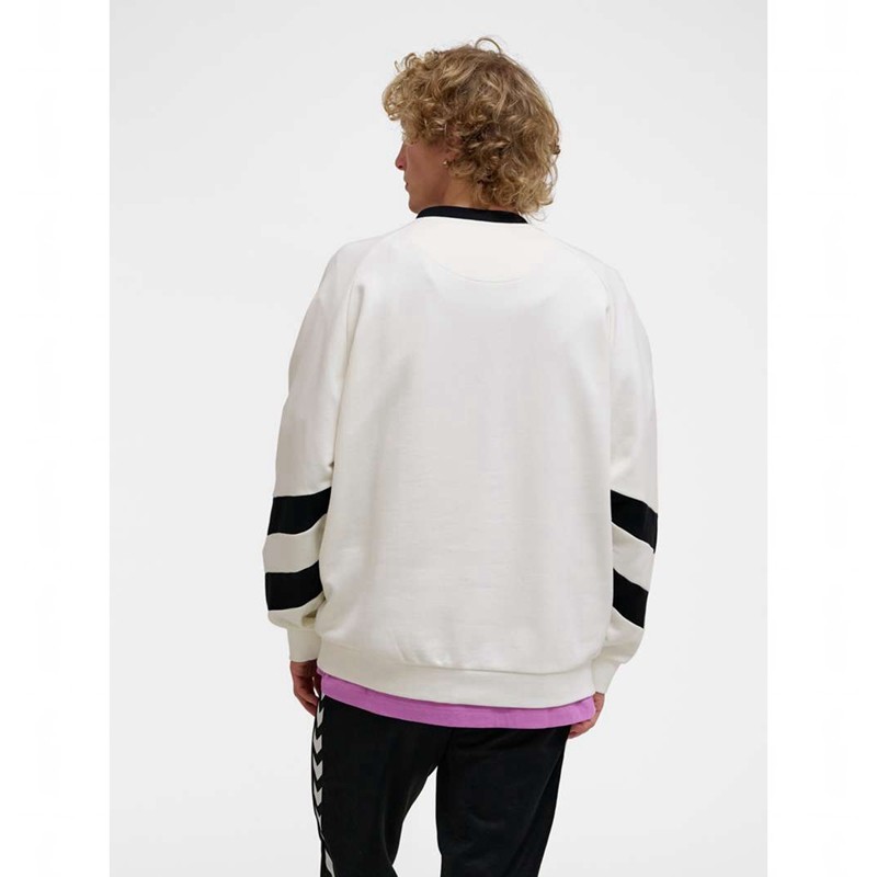 Hummel Oversized Crew Sportswear Swarm Sweatshirts Dames Wit | 481686-929