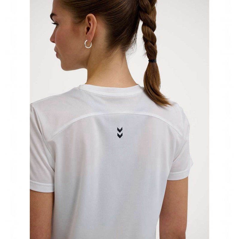 Hummel Pulse Workout W S/S T-shirts Dames Wit | 438114-573