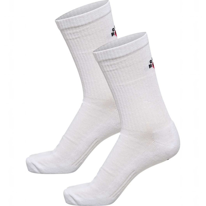 Hummel Roligan 2-packs Sokken Heren Wit | 639781-230