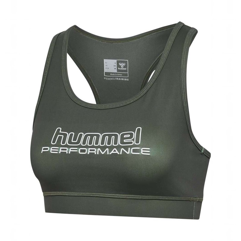 Hummel Te Fundamental Sport BH Dames Groen | 185140-317