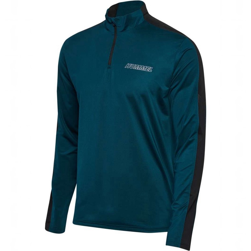 Hummel Te Strength Pl Half Zip Sweatshirts Heren Donkerblauw | 134701-165