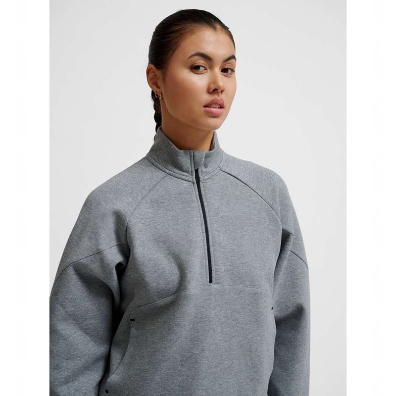 Hummel Tech Fleece Boxy Half Zip Gym Schoenen Dames Grijs | 793070-793