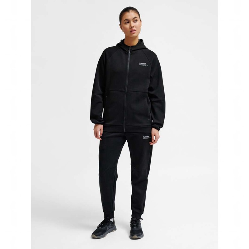 Hummel Tech Fleece Regular Zip Hoodie T-shirts Dames Zwart | 524799-659