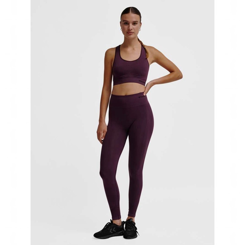 Hummel Tif Seamless High Waist Sokken Dames Paars | 709774-353