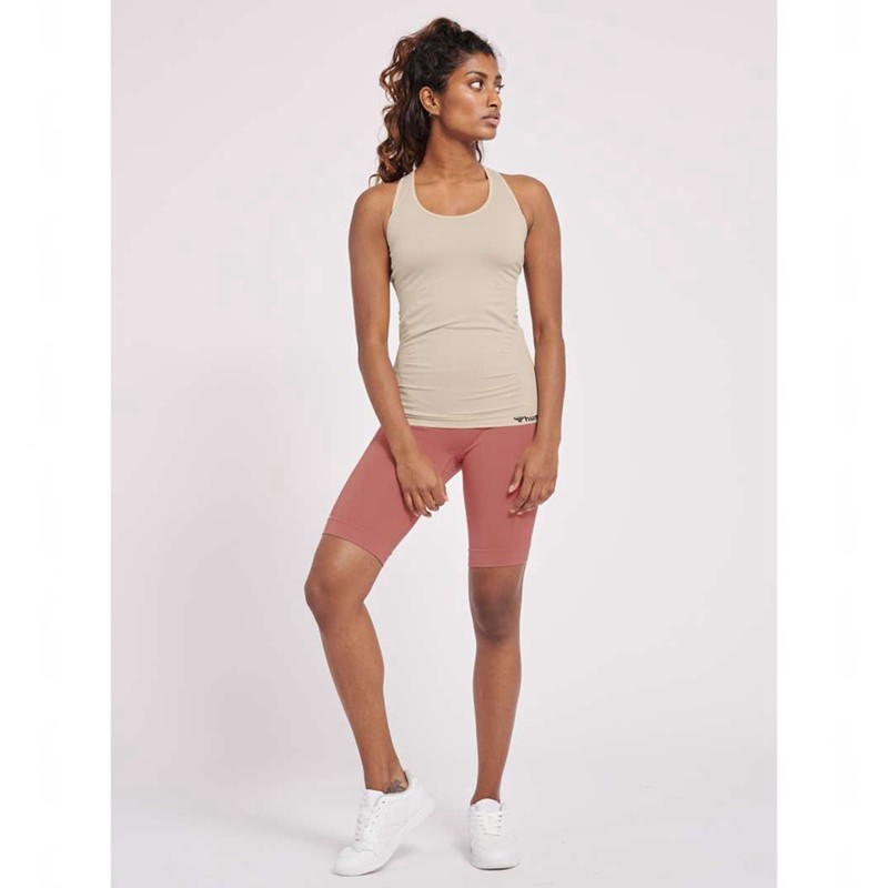 Hummel Tif Seamless Tanktop Dames Beige | 831325-746