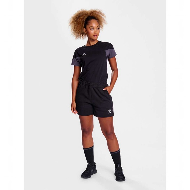 Hummel Travel S/S T-shirts Dames Zwart | 806791-281