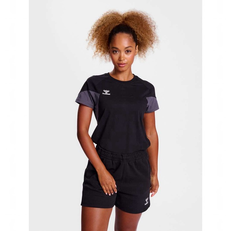 Hummel Travel S/S T-shirts Dames Zwart | 806791-281